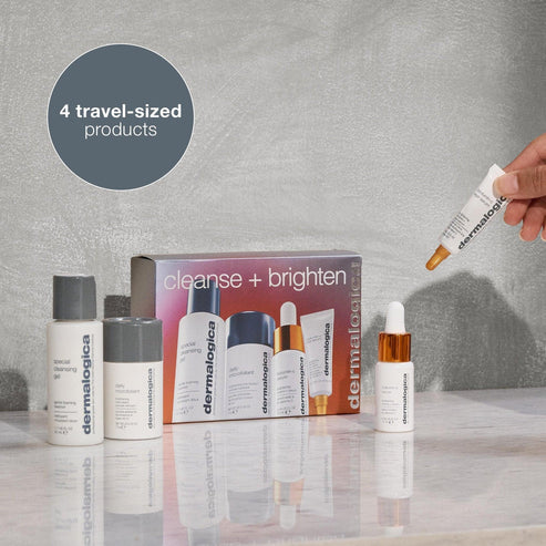 Cleanse + Brighten Set (4 travel-size)