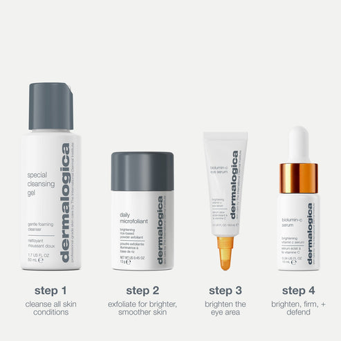 Cleanse + Brighten Set (4 travel-size)
